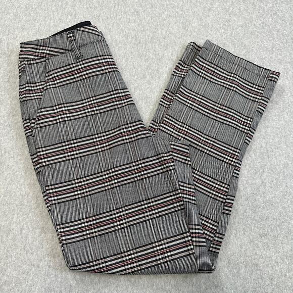 Volcom Pants WMNS SZ 26 Multicolor Skinny High Rise Plaid Academia Preppy Skater - Picture 5 of 13